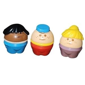 Vintage Little Tikes Toddlers Kids Tots Chunky Figures Little People Lot of 3
